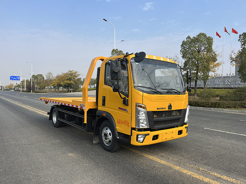 國六藍牌重汽豪沃全落地清障車（重載型）